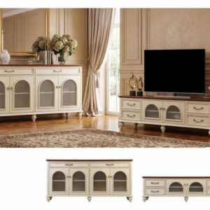 ست میز تلویزیون و آینه کنسول نئوکلاسیک آمریکان کرم