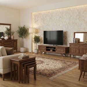 ست میز تلویزیون و آینه کنسول و جلومبلی امپراتور